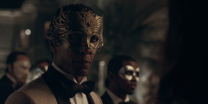 Andre Royo in a mask